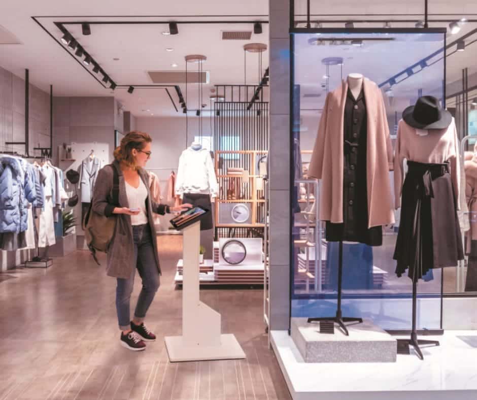 Magasin affichage dynamique interactif