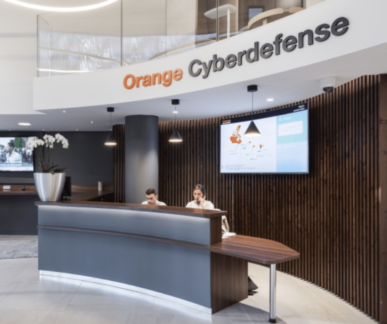 Photo d'une installation TVTools pour Orange Cyberdefense.