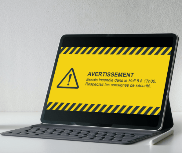 urgence affichage industriel