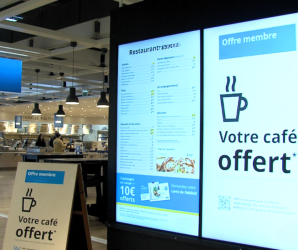 affichage restaurant solution
